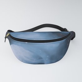 Cool Monochrome Blue Outer Space Planet Lover Pattern Fanny Pack