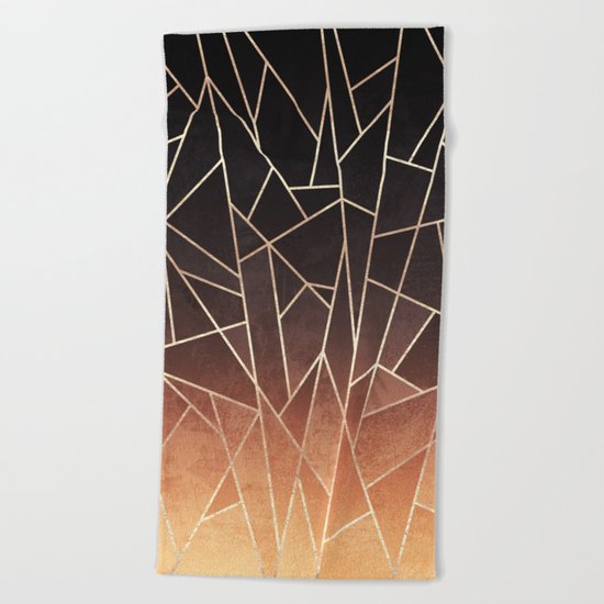 Shattered Ombre Beach Towel