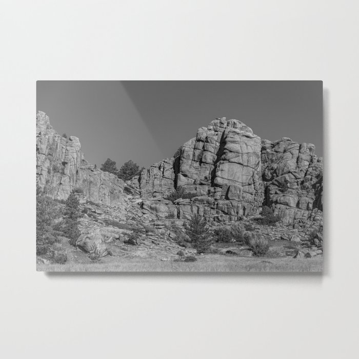 Natural Rock Formations In Wyoming Metal Print
