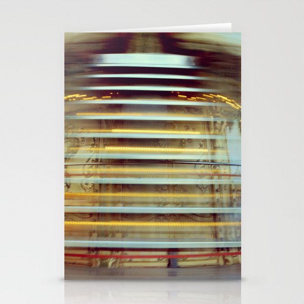 Unfocused Paris Nª3 | Spinning Carousel | Out of focus travel photography Stationery Cards