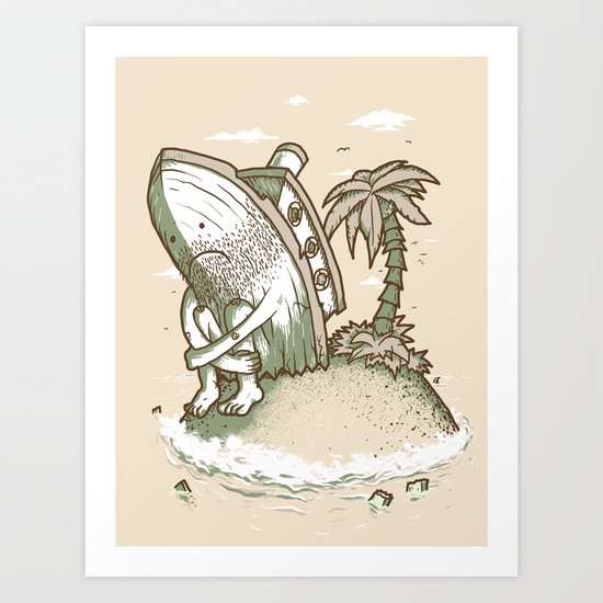 Shipwrecked Art Print