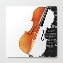 Violin Metal Print | Ink, Stradivarius, Painting, Music, Musiclover, Popart, Student, Musician, Violinlover, Other 