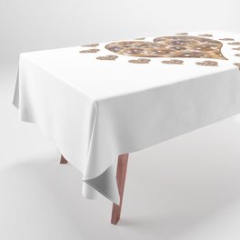 Coffee Heart Bubbles Tablecloth