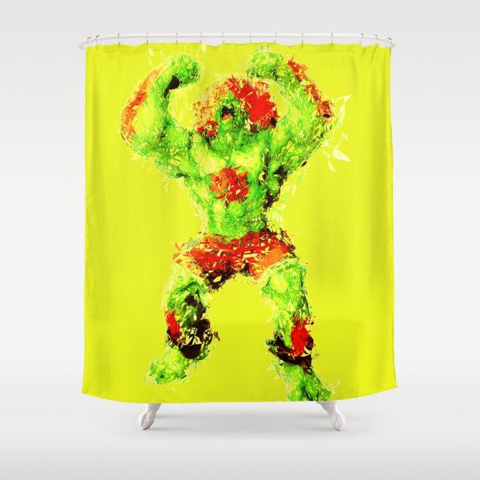 Street Fighter II - Blanka Shower Curtain
