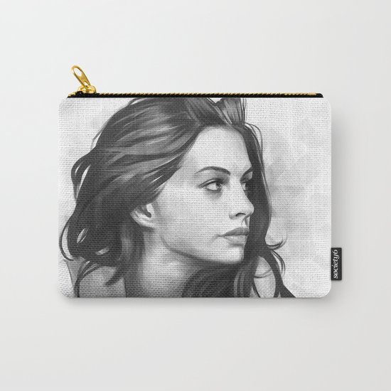 Anne Hathaway minimalist illustration Carry-All Pouch