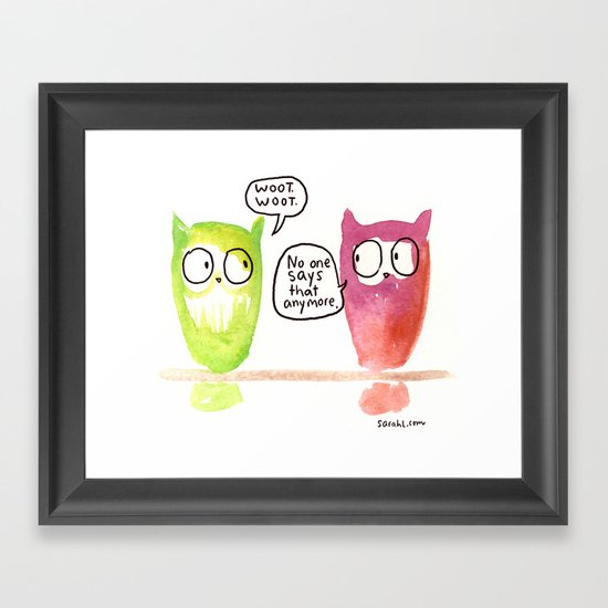 Woot Woot. Framed Art Print