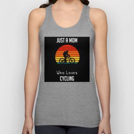 Just A Mom Who Loves Cycling Tank Top