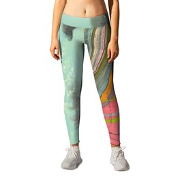 Landscape Painting, Cool Designs, Trippy Art, Mountain Painting, Scientific Poster - Geology Leggings