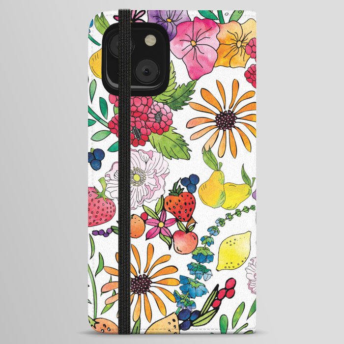 Fruits in the Forest iPhone Wallet Case