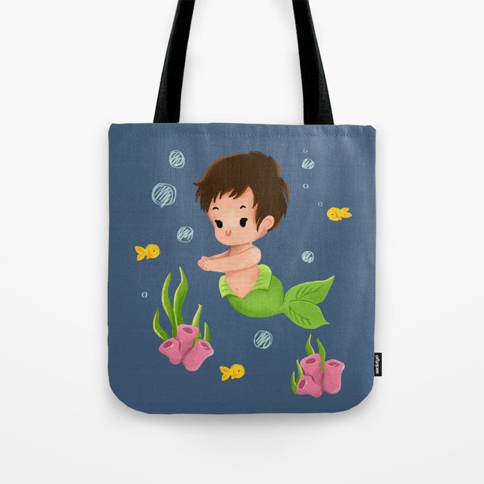 Baby Mermaid Tote Bag