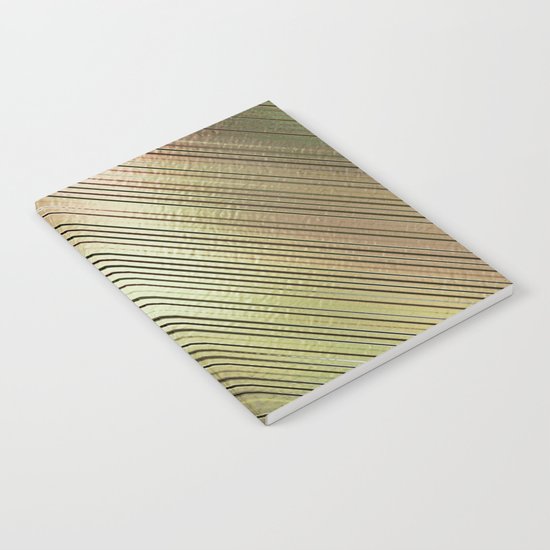 Golden Stripes Notebook