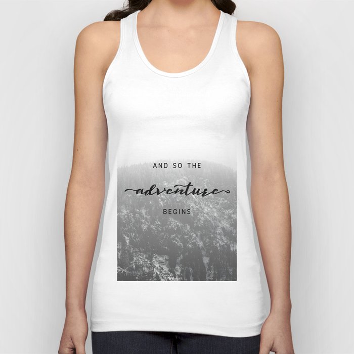 And So The Adventure Begins - Snowy Mountain Tank Top