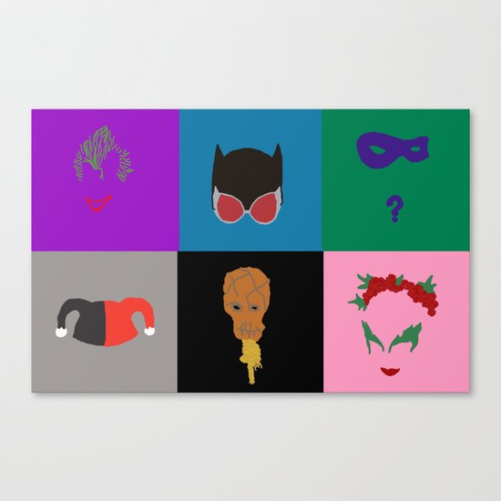 Gotham Villains Canvas Print