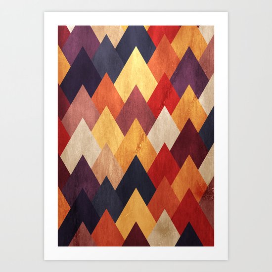 Eccentric Mountains Art Print