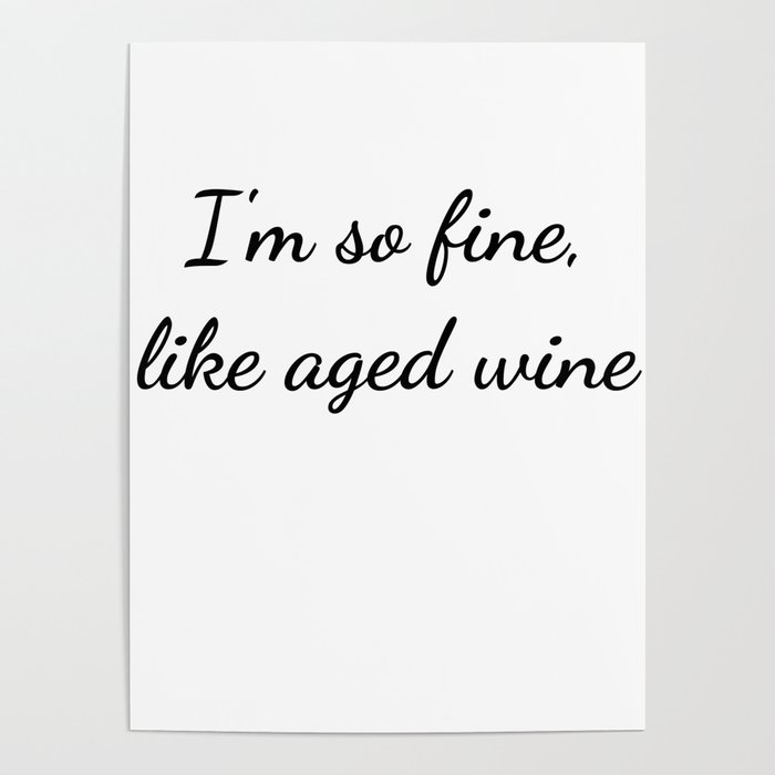 Fine Wine Poster