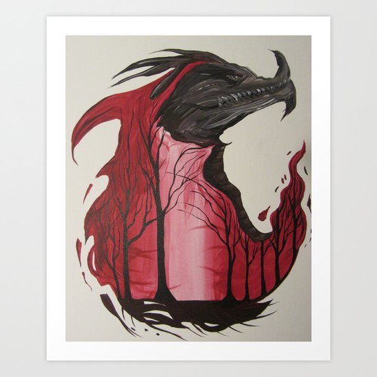 Firebirth Art Print