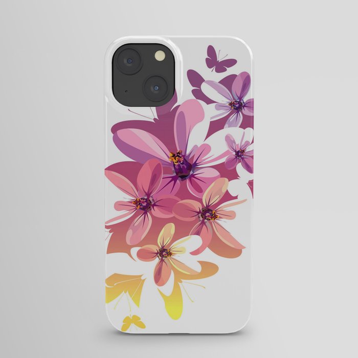 Flower Butterflies iPhone Case