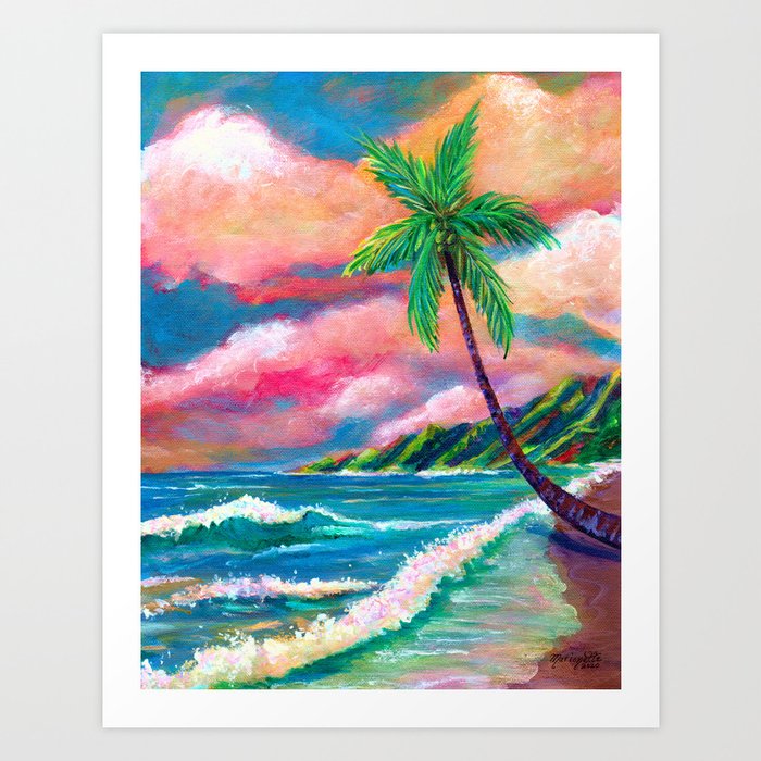 Tropical Na Pali Coast Art Print