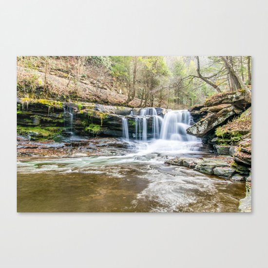 Along the Train Tracks Canvas Print