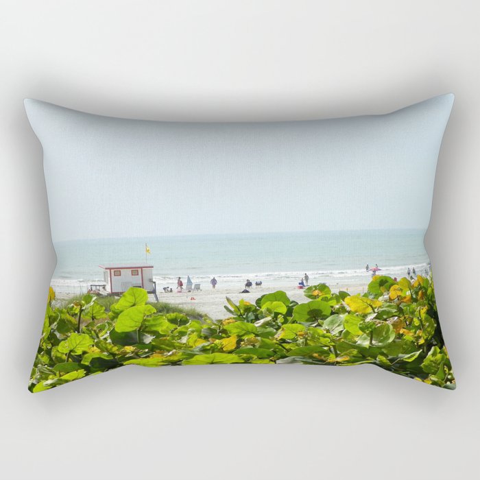 Jetty Park Beach Rectangular Pillow