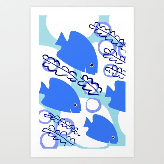 Angelfish Art Print