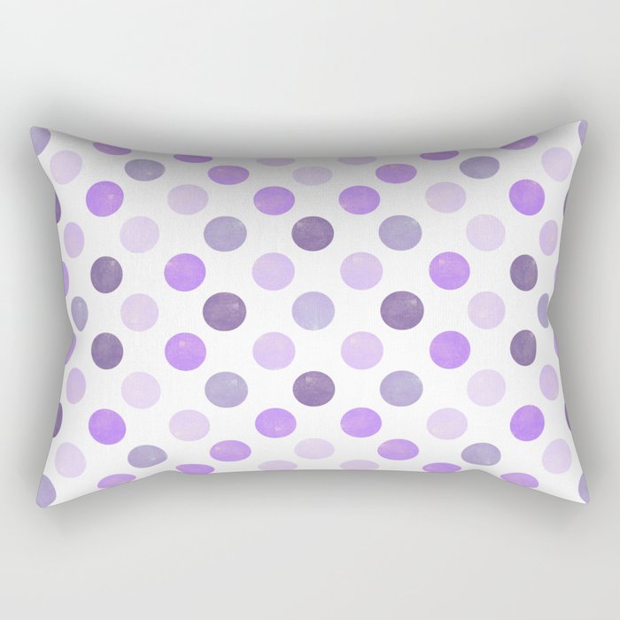 Watercolor Dots Pattern III Rectangular Pillow