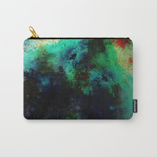 The Life In Your Veins - Abstract, acrylic, textured painting Carry-All Pouch