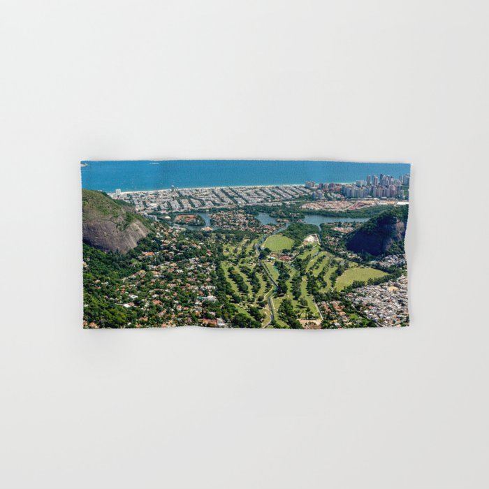 Brazil Photography - Beautiful Town By The Blue Ocean Hand & Bath Towel