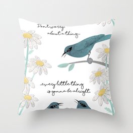 Three Little Birds (Parts 1 and 2) Throw Pillow