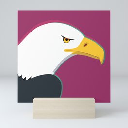 Head of Bald Eagle Mini Art Print