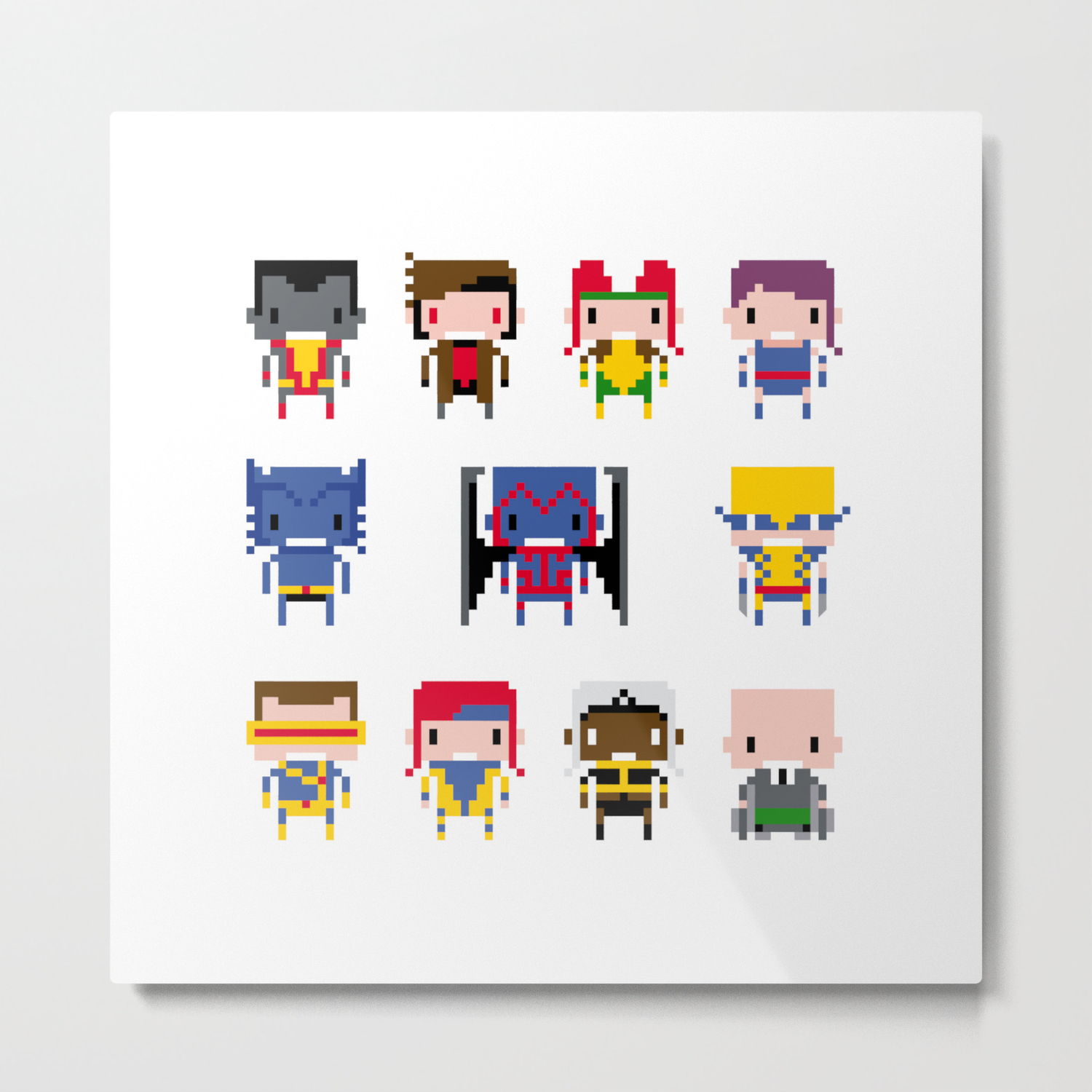 Pixel X Men Metal Print By Pixelpower Society6