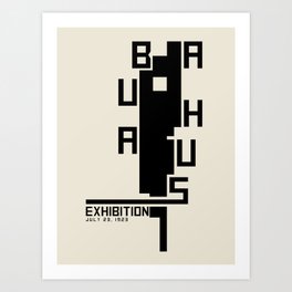 Vintage poster-Bauhaus 23 July 1923. Art Print