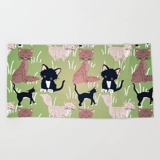 Cats Meadow Beach Towel