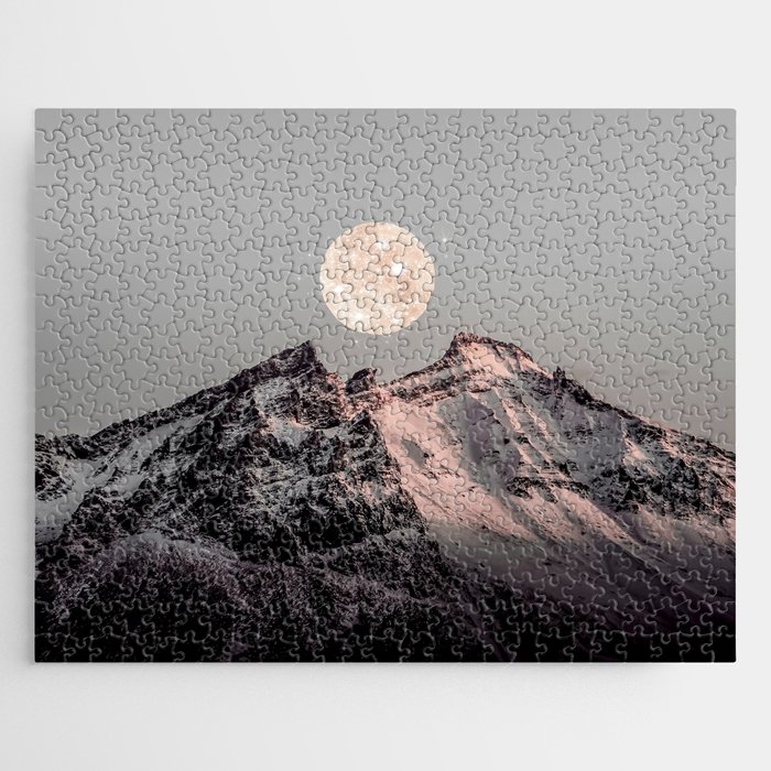 Moon Light Mountain  Jigsaw Puzzle