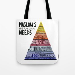 Maslow's Hierarchy of Needs I Tote Bag
