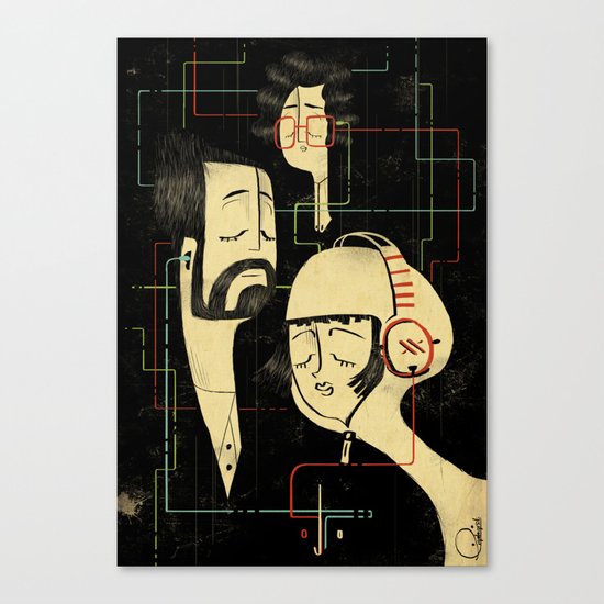 乐 Music v.2 / Vintage / Musicians Canvas Print
