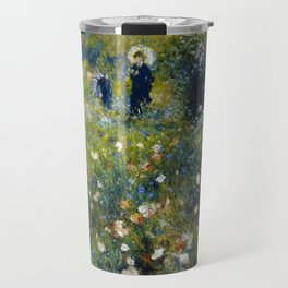 Pierre-Auguste Renoir "Femme avec parasol dans un jardin" Travel Mug