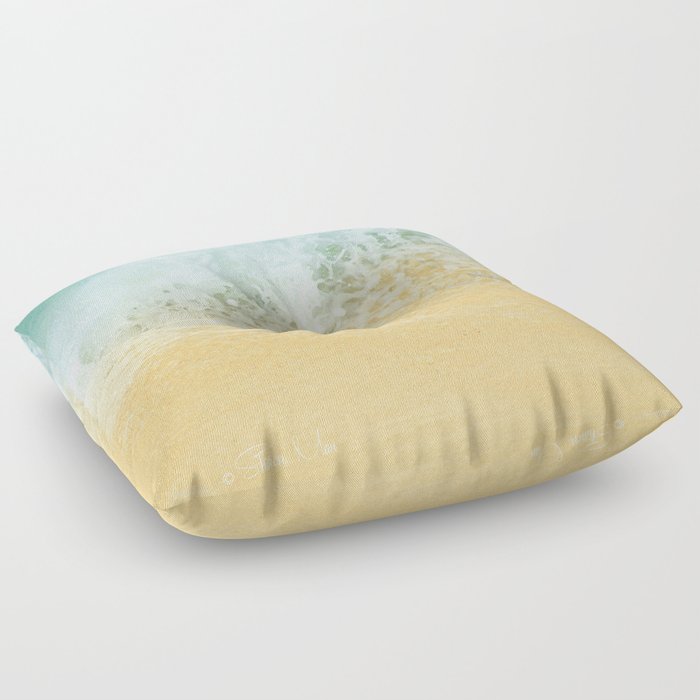 Kite Beach Ocean Splash Floor Pillow