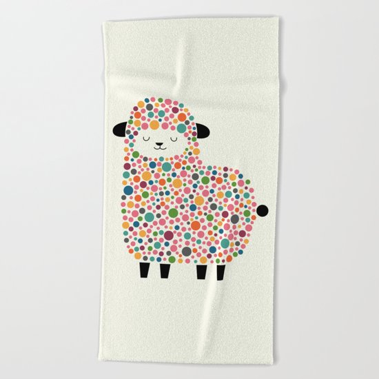 Bubble Sheep Beach Towel