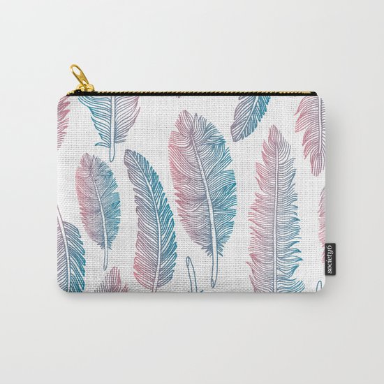 Boho feathers Carry-All Pouch