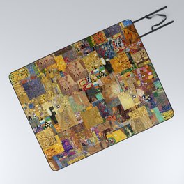 Gustav Klimt Picnic Blanket