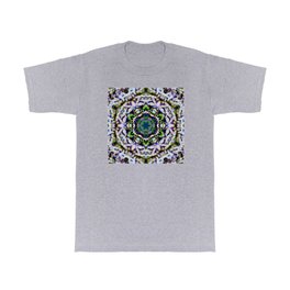 Floral Mandala Kaleidoscope T Shirt | Kaleidoscopepattern, Ornament, Kaleidoscopeflower, Mandala, Texture, Graphicdesign, Meditation, Symmetry, Kaleidoscope, Psychedelic 