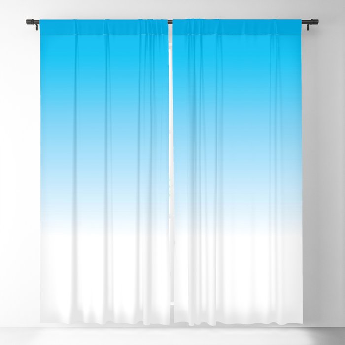 Sky Blue Ombre Blackout Curtain