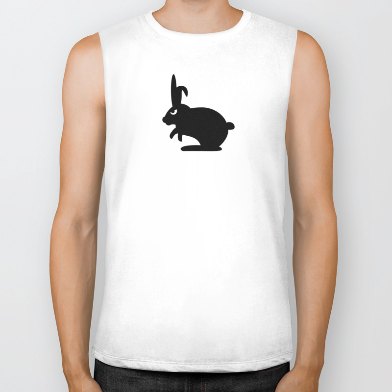 Angry Animals Bunny Biker Tank By Vrijformaat