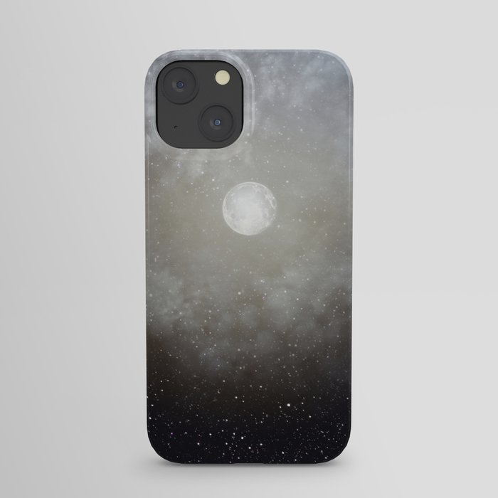 Glowing Moon in the night sky iPhone Case