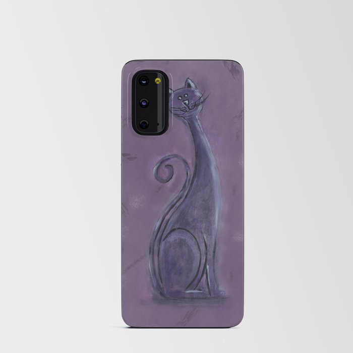 Purple Cat Android Card Case
