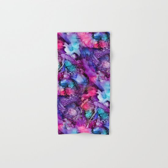 Glowing Purple Abstract Hand & Bath Towel