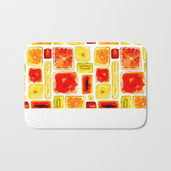 Juicy cubism Bath Mat