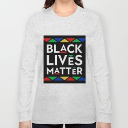 Black Lives Matter portrait Long Sleeve T-shirt