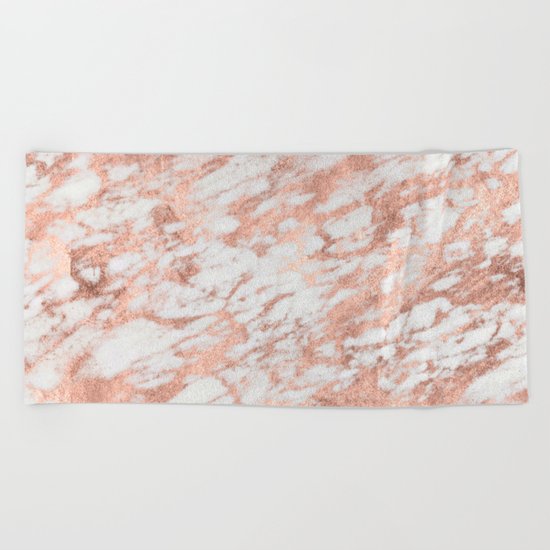 Blush Gold Quartz Beach Towel